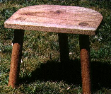 A completed Viking stool